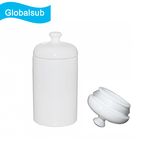 Sublimation Coated Ceramic Cylinder Jar with Lid