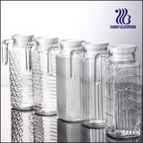 1L High White Quality Glass Pitcher /Glass Jug with White Lid (GB1102F)