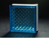 190*190*80mm Blue Lattice Glass Block Used to Decorate & AS/NZS2208: 1996
