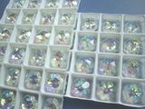Ab Color Flower Design Sew on Crystal Accessory for Garment