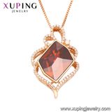 43160 Xuping Gold Jewellery, Crystals From Swarovski Gold Necklace Models