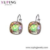 Xuping Environmental Copper Indian Gold Earrings Designs Crystals From Swarovski