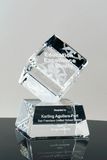 Primo Crystal Clipped Cube on Clear Base (#5198)