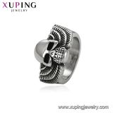 15496 Xuping Human Skeleton Jewelry Black Gun Color Cheap Finger Ring for Sale