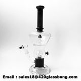 High Quality Wholesale Glass Waterpipe with 25mm Thickness Crystal Base Smoking Pipe