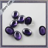Purple Color Cabochon Oval Shape CZ Beads