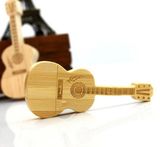 Bamboo / Wooden Creative Guitar USB Flash Memory Stick