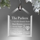 Crystal Glass Hanging Ornament Pendant for Christmas