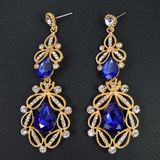 8 Colors Long Crystal Drop Earrings for Women