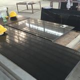 Caesarstone 3100 Jet Black Artificial Quartz Stone Slabs for Countertop and Kitchen From Foshan Supplier