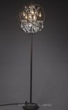 European Modern Metal Hotel & Home Floor Light with Crystal