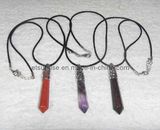 Semi Precious Stone Fashion Crystal Jewelry Pendant Necklace (ESB01308)