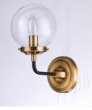 Metal Wall Lamp with Glass Shade Whw-254