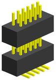 1.0mm Dual Row SMT Type Dual Plastic of Pin Header