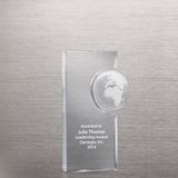 Side Globe Crystal Trophy (#78816)