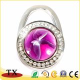 Promotional Crystal Foldable Purse Bag Metal Hanger