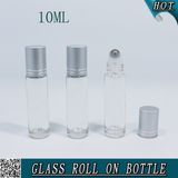 10ml Clear Glass Roller Ball Bottle with Metal Roller Ball