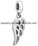 Loving Angel Wings Charm with Custom Logo Word