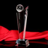 Crystal Golf Award Trophy for Competition Winner Corporation
