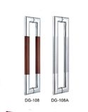 Wood and Stainless Steel Handle for Glass Door