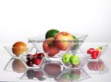 Square Shape Glass Bowl Set with 5PCS/Set