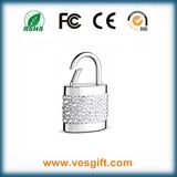 Lock Shape Crystal USB Custom Gift Flash Drive