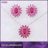 Alibaba 18k Gold Plated Jewelry Set Emerald Colors Jewelry Set