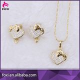 Heart Shape Design Diamond Zirconia Jewelry Sets