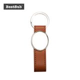 Sublimation Strip PU Key Chain (Oval, Brown) (YA113-BR)
