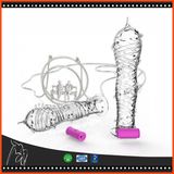Penis Condom Male Delay Long Sleeve Crystal Spike Dildos Vibrating Penis Sleeves Reusable Delay Condom
