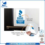 Vinyl Material waterproof Double-Sided Adhesive Sticker Label
