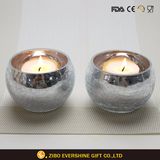 Crack Glass Votive Candle Holder