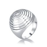Fashion Jewelry White Gold Finger Ring Without Crystal
