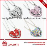 2017 Fashion Crystal Heart Necklace for Mother's Day Gift with Mother and Daughter