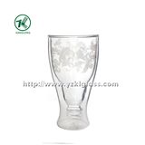 Double Wall Glass Bottle by SGS (8.5*5.5*16 320ML)