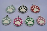 Alloy Custom Paw Shaped ID Pet Tags (AS-PT-18)