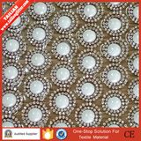 2016 Tailian Strass Motif Hotfix Crystal Rhinestone with 8mm Round Pearls Beads Net Sheet Mesh