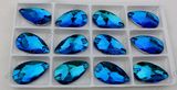 Sew on 13X18mm Dz-3065 Drop Blue Sew on Crystal Glass Stone Flatback Crystal Rhinestone