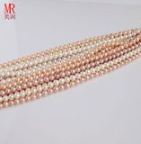 5-6mm Round Natural Fresh Water Pearl String Wholesale, Pearl Material