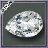 Brilliant Diamond Pear Cut Natural White Topaz Stone