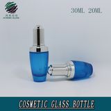 High Quality Perfume Cosmetic Clear Custom Colored Empty Glass Eye Cream Lotion Oil Press Dropper Bottles Wholesale 20ml 30ml