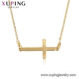 44712 Fashion Rose Gold Plated Necklace Designs in 10 Gram Jewelry, Elegant Simple Necklace