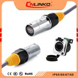 Ce CCC Approved Plastic Shell Shielded Plug and Socket Cat5e Crystal Cable Industrial Ethernet Connector RJ45