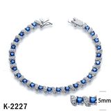 New Arrival 925 Silver Jewelry Crystal Bracelet Factory Hotsale