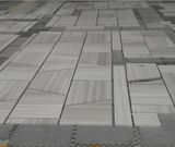 White/Grey Wooden/Wood Grain Marble Tiles/Cut-to-Size/Pattern for Flooring