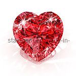 Brilliant Heart Shape CZ Gemstones Stone