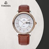 Quartz Stainless Steel Watches Men Leather Strap Luxury Man Wrist Watch72250
