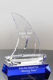 Sailing Into Success Optic Crystal Sailboat for Recognition Ideas