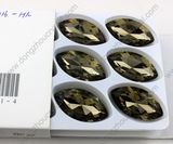 Lead Free Loose Black Diamond Navette Crystal Stones for Jewelry Making