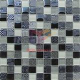 Black Grey and White Mixed Classical DOT Face Glass Mosaic (CFC319)